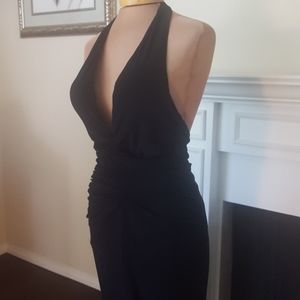 Sooo much Cleavage! Black dress!